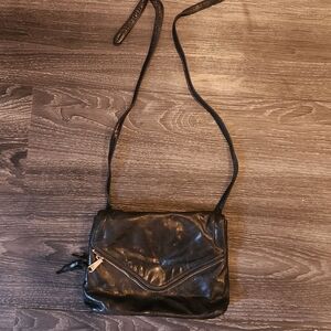 HOBO Black Leather Crossbody Bag
